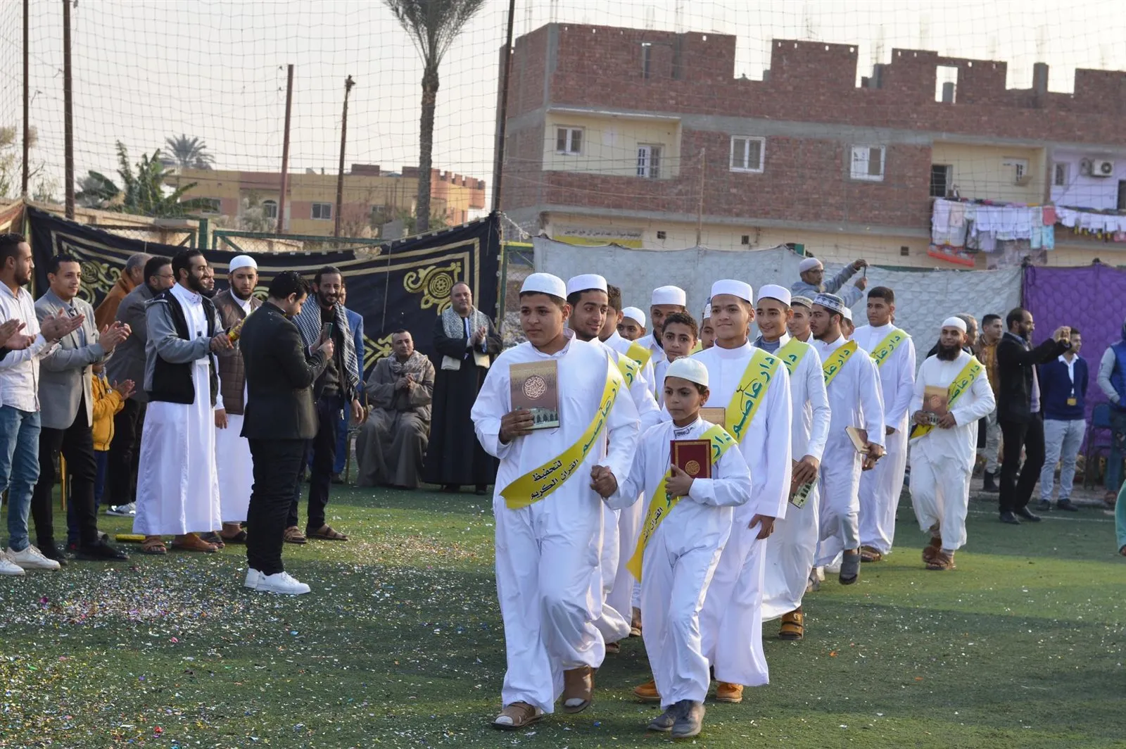 حفل تكريم 115 حاملا للقرآن بقرية أبو رجوان في الجيزة