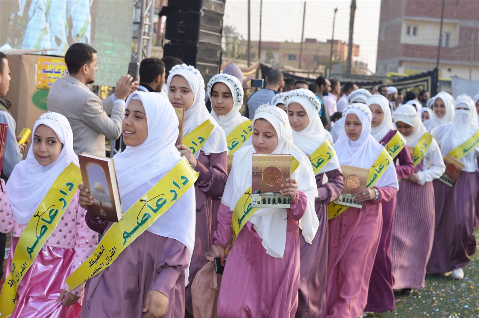 حفل تكريم 115 حاملا للقرآن بقرية أبو رجوان في الجيزة