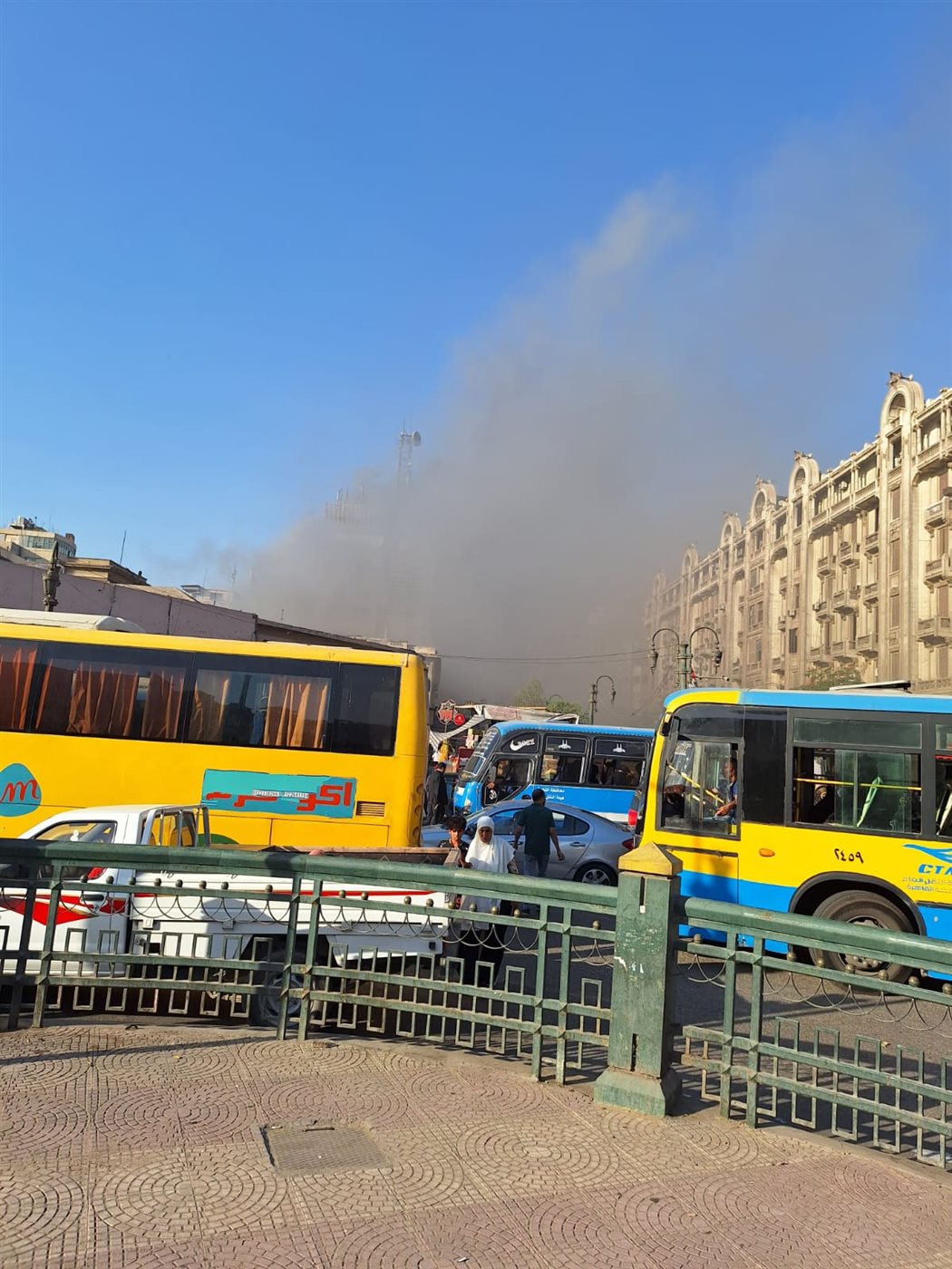 حريق سنترال رمسيس