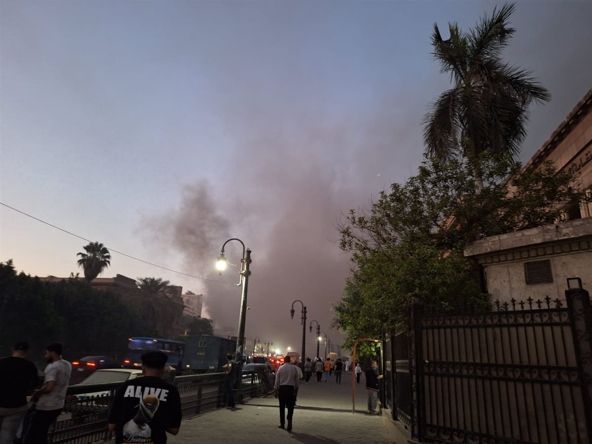 حريق سنترال رمسيس
