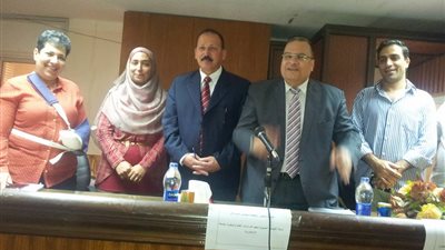 مناقشة رسالة ماجستير في الهندسة الوراثية بجامعة السادات