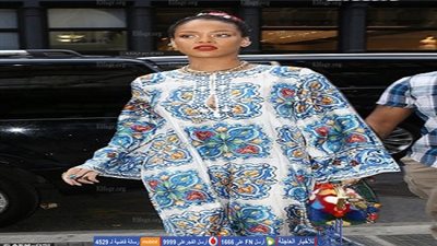 ريهانا بإطلالة عربية فى شوارع نيويورك.. (صور)