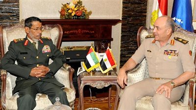 حجازي يلتقي رئيس أركان القوات المسلحة الإماراتية