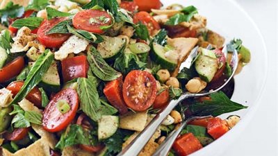 طريقة عمل فتوش بالحمص على الطريقة السورية  