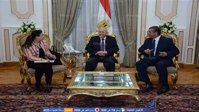 وزير الإنتاج الحربي يستقبل داليا خورشيد ومحافظ كفر الشيخ