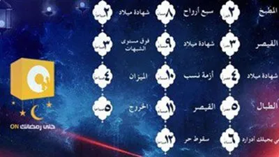 تعرف على مواعيد عرض مسلسلات قناتي الـ ON TV والـ ON TV PLUS