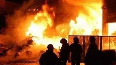 حريق هائل يلتهم مصنع أقمشة بأكتوبر