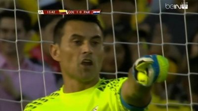 بالفيديو..تصويبة قوية من رودريجيز على مرمى باراجواي