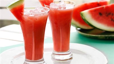 مشروبات رمضان: طريقة عمل عصير البطيخ المثلج