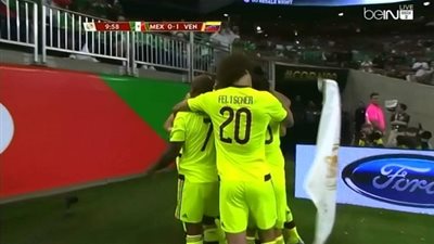 بالفيديو..فنزويلا تسجل هدف رائع في شباك المكسيك