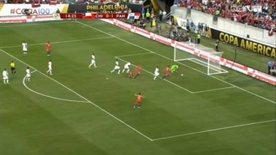 بالفيديو..فارجاس يدرك التعادل لتشيلي أمام بنما 