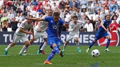 بالفيديو.. أيسلندا تهز شباك المجر من ضربة جزاء - يورو 2016