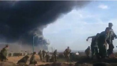 اندلاع حريق ضخم في مستودع صواريخ بجنوب روسيا