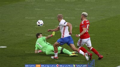 بالفيديو.. آرون رامزي يضرب شباك روسيا بهدف رائع 