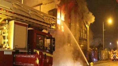 أول فيديو لاندلاع حريق هائل في مصر الجديدة