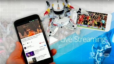 يوتيوب تجلب ميزة البث المباشر للفيديو من خلال تطبيق الخدمة المحمول