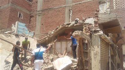 مصرع سيدة عجوز إثر انهيار منزل مكون من طابقين بالقنايات
