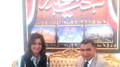 اتحاد العمال الايطالى يكرم نبيلة مكرم