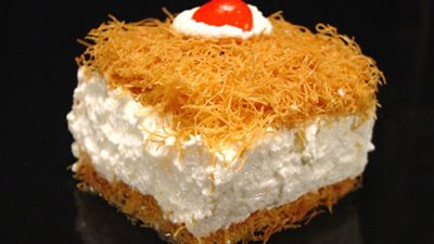 حلويات رمضان: طريقة عمل الكنافة بالقشدة بدون فرن  