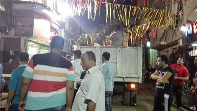 حملة لإزالة إشغالات في منطقة فيصل بالجيزة