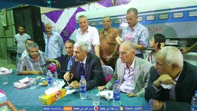 رئيس هيئة السكة الحديد يتفقد ورش كوم أبو راضي (صور)