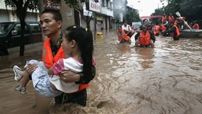 مصرع 128 وفقدان 42 بسبب الأمطار الغزيرة في 11 منطقة صينية