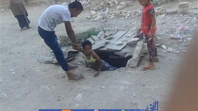 الصرف الصحي يتسبب بهبوط هبوط أرضي بمنطقة الناصرية الجديدة في الإسكندرية (صور)