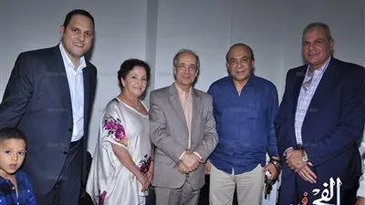 فجر السعيد والسفير المغربي وهادي الجيار يشاهدون مسرحية 