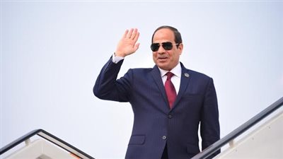 السيسي يصل القاهرة قادما من رواندا