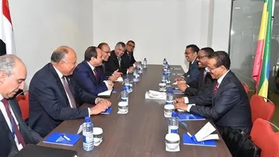 تفاصيل لقاء السيسى برئيس وزراء إثيوبيا على هامش القمة الافريقية