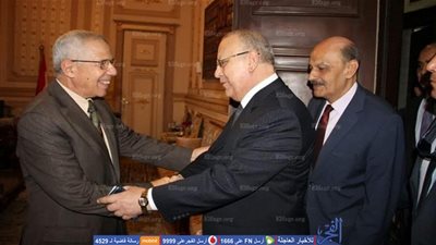 وزير العدل يزور محكمة النقض لتهنئة رئيسها الجديد (صور)