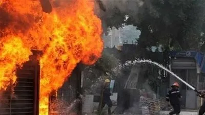 السيطرة على حريق كابل كهرباء بفيصل