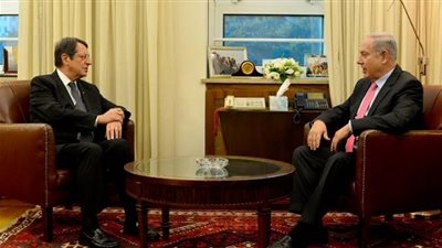 نتنياهو إلتقى  بالرئيس القبرصى أمس لمناقشة قضية تطوير حقول الغاز بالبحر المتوسط