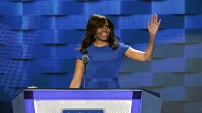 ميشيل أوباما تلقي أفضل خطاب في حياتها وتدعو لانتخاب كلينتون