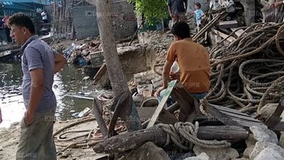 انهيار أرضي مفاجئ يثير الذعر بين أهالي 