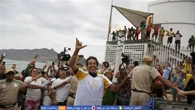 محتجون يعترضون طريق شعلة الأولمبياد في ريو