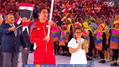 بالصور..البعثة المصرية في ريودي جانيرو ترفع علم السعودية 