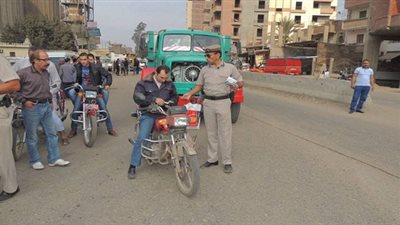 ​​تحرير 8108 مخالفة مرورية وازالة 3410 حالة اشغالات بالمنوفية