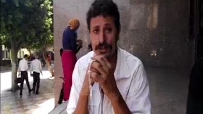    أحد أقباط المنيا من أمام 