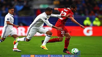 بالفيديو.. حارس ريال مدريد يتصدي ببراعة لصاروخية إشبيلية - السوبر الأوروبي