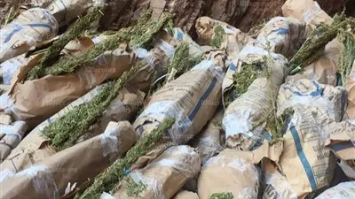 ضبط 2 طن بانجو داخل مغارة في الغردقة (صور)