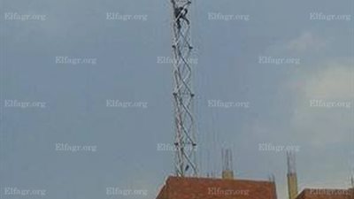 انتهاء أزمة برج شبكة التقوية بأشمون المنوفية (صور)