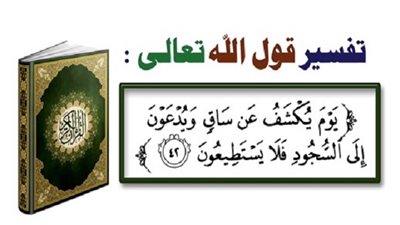 تفسير قوله تعالى: {يَوْمَ يُكْشَفُ عَنْ سَاقٍ وَيُدْعَوْنَ إِلَى السُّجُودِ فَلا يَسْتَطِيعُونَ} 