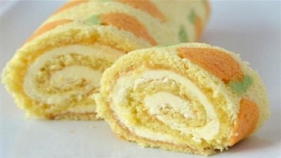 طريقة تحضير سويسرول بالخوخ