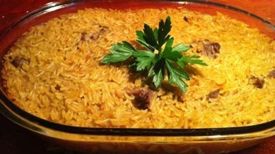 طريقة عمل طاجن لسان عصفور باللحمة