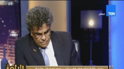 رئيس الجالية المصرية بألمانيا يبكي علي الهواء