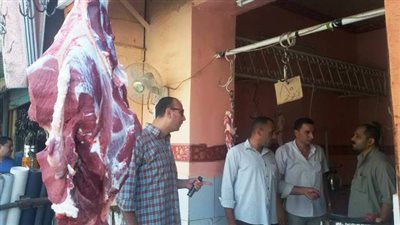 ضبط 340 كيلو لحوم مذبوحة خارج المجازر الحكومية في بني سويف