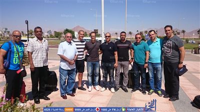 قطاع ناشئين النادي الأهلي يصل شرم الشيخ..(صور)