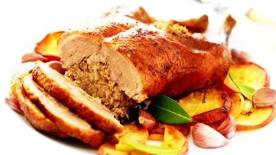 طريقة عمل بط محشى فريك