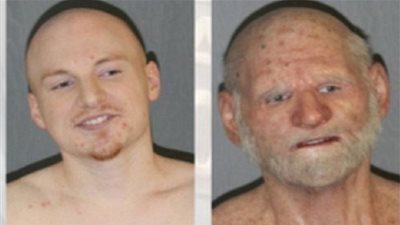  الشرطة الأمريكية اعتقلت رجلا هاربا متخفيا في قناع 